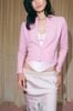 Cho thuê áo khoác hồng cardigan LSOUL đi chơi sang chảnh