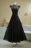  Váy đen dài phối ren công chúa SÒ VINTAGE 