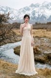  Váy kem cổ yếm dài xoè  LOVELYN 