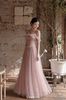 Cho thuê váy dài hồng bẹt vai công chúa  LOVELYN đi chơi sang chảnh
