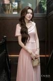  Váy hồng voan xoè CALISTADEMINHTHANH 