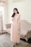  Váy hồng voan xoè CALISTADEMINHTHANH 