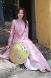  Áo dài Nhã Thanh Hồng NẮNG 