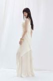  Váy kem voan dập ly hoa ngực MUST HAVE 