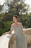  Váy xanh dài nữ thần LINH PHUNG 