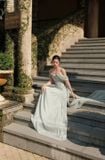  Váy xanh dài nữ thần LINH PHUNG 