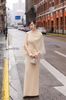 Cho thuê váy nude dáng dài lệch vai DARLING DIVA đi chơi sự kiện