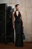 Cho thuê set váy đen peplum cổ sâu HUONG BOUTIQUE đi chơi đẹp