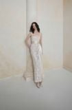  Váy nude hai dây thắt nơ eo HUONG BOUTIQUE 