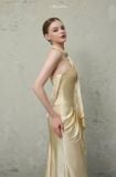  Váy vàng kem cổ yếm dài CALISSANDRA ATELIER 