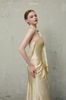 Cho thuê váy vàng kem cổ yếm dài CALISSANDRA ATELIER đi chơi đẹp