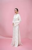  W - Áo dài NGÂN HƯƠNG quần KIM SA XÉO XỌ 