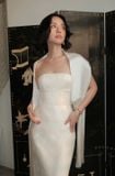  Đầm trắng cúp ngực gấm HUONG BOUTIQUE 