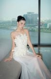  Váy Bạch Ngọc trắng dài cúp ngực RIDKID 