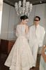 Cho thuê váy kem ren dài sát nách kèm belt HUONG BOUTIQUE đi chơi sang chảnh