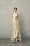  Váy vàng kem cổ yếm dài CALISSANDRA ATELIER 