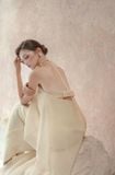  Váy maxi cổ yếm voan rũ dáng suông BELOVED 