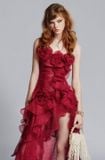  Váy đỏ dài xẻ đùi đính hoa hồng 3d MUST HAVE 