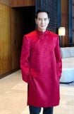  W - Áo dài NAM đỏ PHỤNG VÂN LALIN 