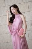  Váy hồng dài thun ôm MOLLYNISTA 