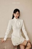  Áo sơ mi trắng tay dài  KEIRA TONG 