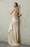  Váy vàng kem cổ yếm dài CALISSANDRA ATELIER 