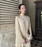  W - Áo dài GIAO Ý trắng H2B 