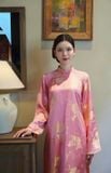  W - Áo dài Hồng Thư LAM KHUE 