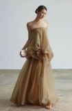  Đầm nâu dài cúp ngực xoè WEWEAR.OFFICIAL 