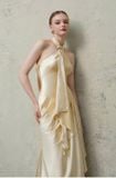 Váy vàng kem cổ yếm dài CALISSANDRA ATELIER 