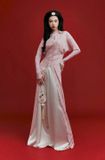  W - Áo dài KIM NGỌC hồng quần trắng ONONMADE 
