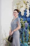  Váy xanh dài không tay MOLLYNISTA 