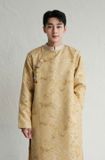  W - Áo dài nam vàng kèm charm  YUDAL 