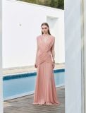  Váy hồng dài nhún eo MOLLYNISTA 