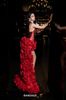 Váy đỏ đính đá tà dài khoét chân BANDAGE DRESS đi tiệc đẹp