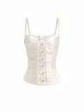  Áo corset MÀU TRẮNG chân váy dài xanh ngọc  MAEL FEMME 