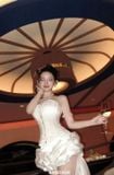  Váy trắng ngắn corset kèm tà rời  BANDAGE DRESS 