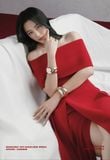  Váy đỏ bẹt vai khoét xẻ đùi LANE JT 