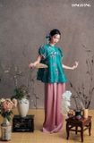  Áo xanh quần hồng nhạt DINGDANG 