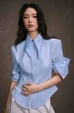  Set áo sơ mi xanh kèm quần trắng KEIRA TONG 