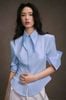Cho thuê set áo sơ mi xanh kèm quần trắng KEIRA TONG đi chơi sang chảnh