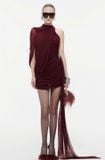  Váy đỏ ngắn thun ôm body MOLLYNISTA 