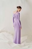  Váy tím ôm body dáng dài CICI 