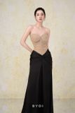  Váy cúp ngực trên dưới tà đen dài BYDI 