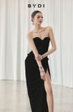  Váy đen dài cúp ngực body nhún BYDI 