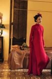  W - Áo dài đỏ cổ cao quần đỏ MARE 