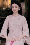  W - Áo dài hồng nhạt tay lửng JOIE DES ROSE 