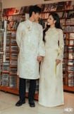  W - Áo dài kem nam HÀ CÚC 
