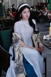  W - Áo dài xanh dương HUYEN THAI 