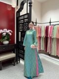  W - Áo dài xanh NGŨ PHÚC áo M quần L TẰM BY THƯƠNG 